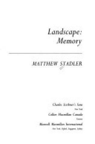 Cover of Landscape Memory