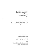 Book cover for Landscape Memory