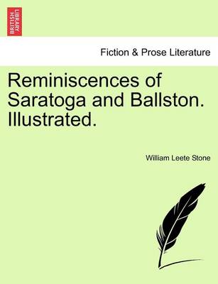 Book cover for Reminiscences of Saratoga and Ballston. Illustrated.
