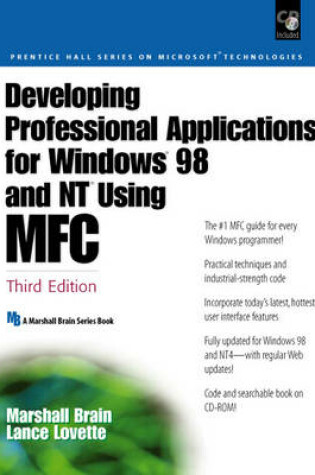 Cover of Developing Professional Applications for Windows 98 and NT Using MFC
