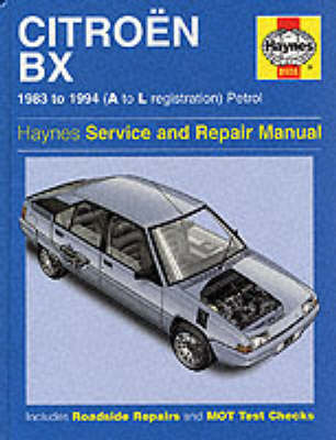 Book cover for Citroen BX Service and Repair Manual