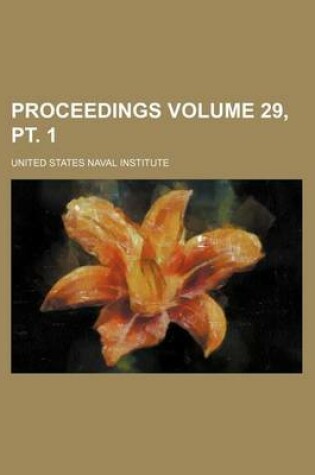 Cover of Proceedings Volume 29, PT. 1