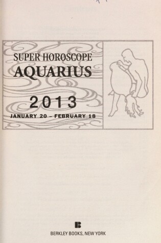 Cover of Super Horoscope Aquarius