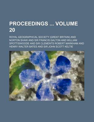 Book cover for Proceedings Volume 20