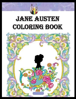 Book cover for jane austen coloring book