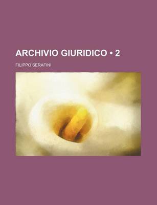 Book cover for Archivio Giuridico (2)