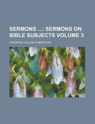 Book cover for Sermons Volume 3