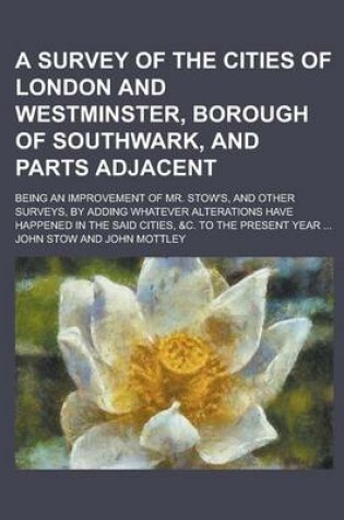 Cover of A Survey of the Cities of London and Westminster, Borough of Southwark, and Parts Adjacent; Being an Improvement of Mr. Stow's, and Other Surveys, B