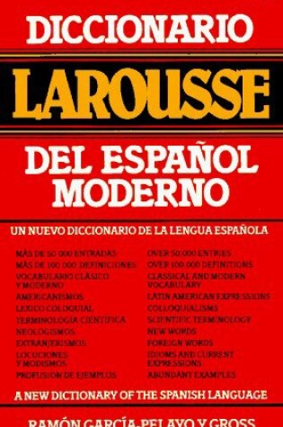 Cover of Diccionario Larousse del Espanol Moderno