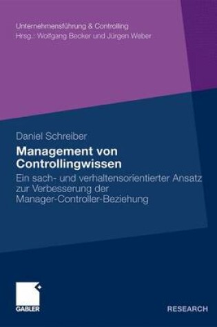 Cover of Management Von Controllingwissen