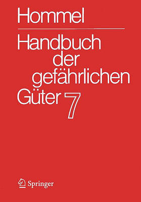 Cover of Handbuch Der Gefahrlichen Guter.Band 7: Merkblatter 2503-2900