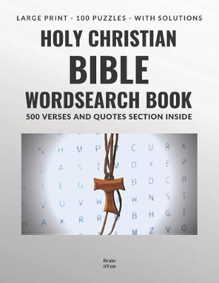 Book cover for Holy Christian Bible Wordsearch Book