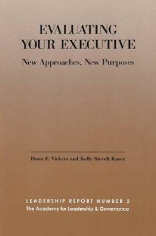 Cover of Evaluating Your Executive