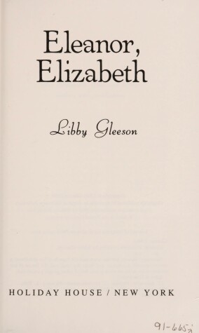 Cover of Eleanor, Elizabeth