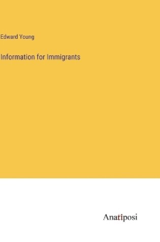 Cover of Information for Immigrants