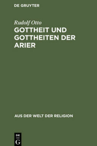 Cover of Gottheit Und Gottheiten Der Arier