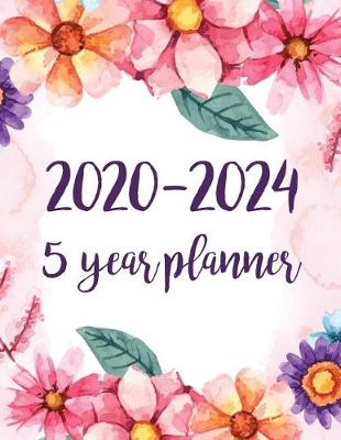 Book cover for 2020-2024 5 year planner