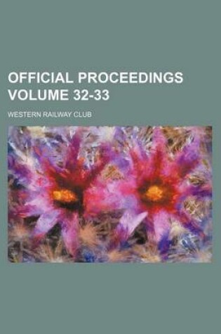 Cover of Official Proceedings Volume 32-33