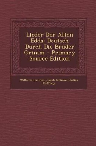 Cover of Lieder Der Alten Edda