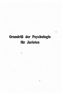 Book cover for Grundriss der Psychologie fur Juristen