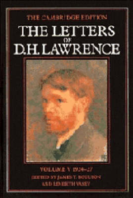 Book cover for The Letters of D. H. Lawrence: Volume 5, March 1924-March 1927