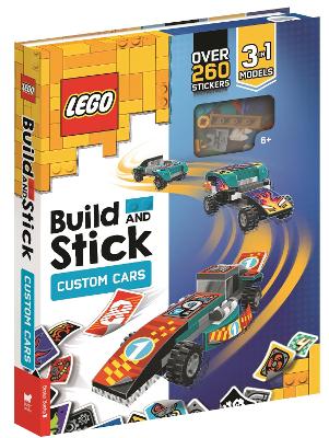 Cover of LEGO® Build and Stick: Custom Cars (Includes LEGO® bricks, book and over 260 stickers)