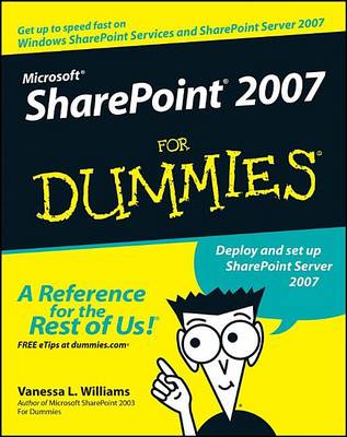 Cover of Microsoft Sharepoint 2007 for Dummies