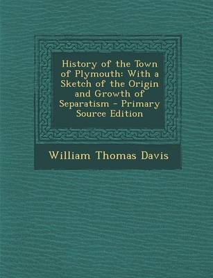 Book cover for History of the Town of Plymouth