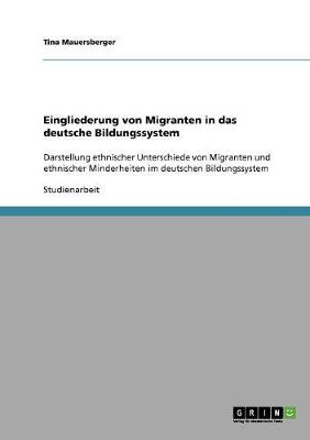 Book cover for Eingliederung von Migranten in das deutsche Bildungssystem