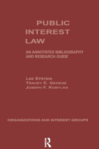Cover of Public Interest Law