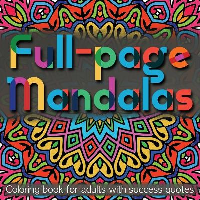 Book cover for Full-page Mandalas
