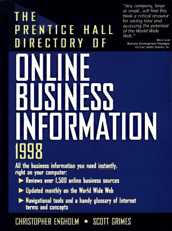 Book cover for Prentice Hall Directory of Online Business Information 1998