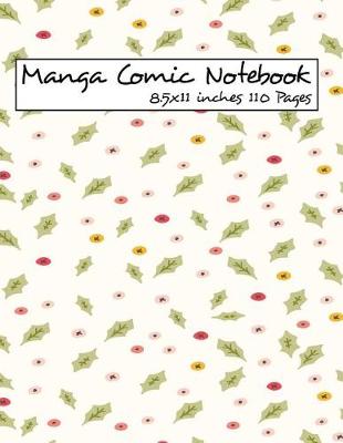 Book cover for Manga Comic Notebook 8.5x11 inches 110 Pages