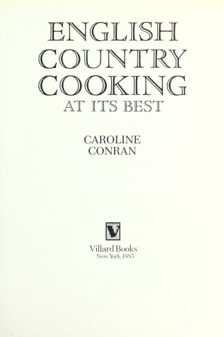 Cover of English Country Cooking at Its Best