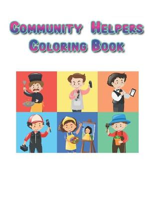 Book cover for Community Helpers Coloring Book