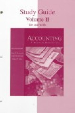 Cover of Study Guide for Use with Accounting