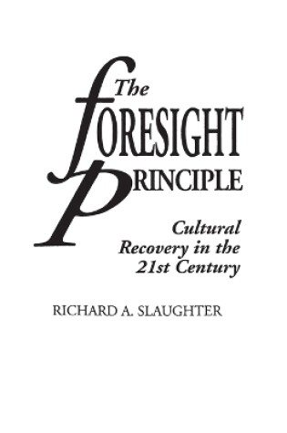 Cover of The Foresight Principle