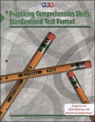 Book cover for Corrective Reading: Practicing Comprehension Skills Level C, Standardized Test Format Blackline Masters