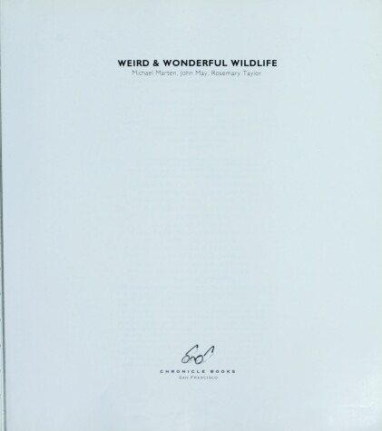 Book cover for Weird and Wonderful Wildlife