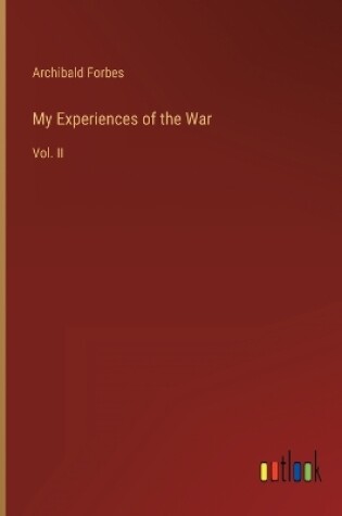 Cover of My Experiences of the War