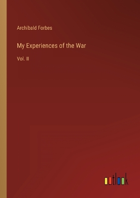 Book cover for My Experiences of the War