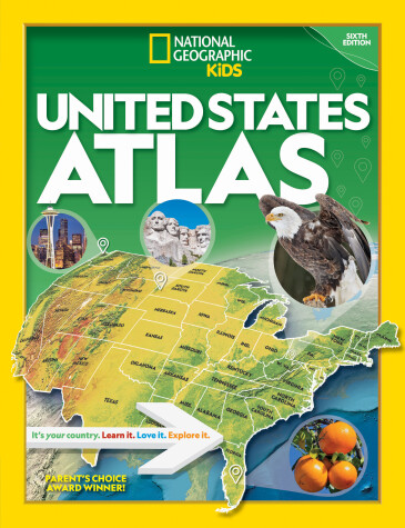 Book cover for National Geographic Kids U.S. Atlas 2020