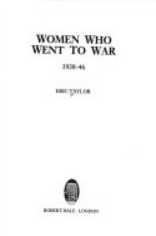 Cover of Women Who Went to War