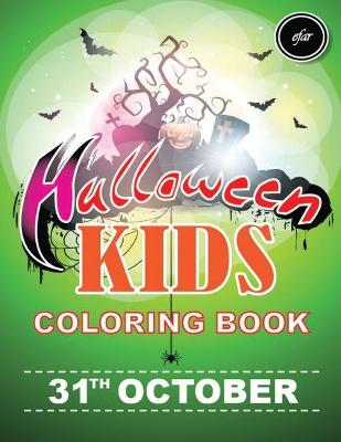 Book cover for Halloween Kids Coloring Book