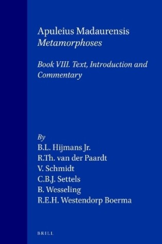 Cover of Apuleius Madaurensis Metamorphoses, Book VIII