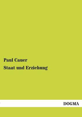 Book cover for Staat und Erziehung