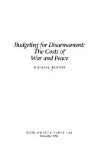 Cover of Budgeting for Disarmament