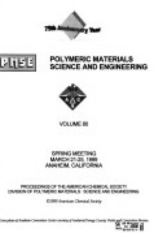 Cover of PMSE Pre-prints