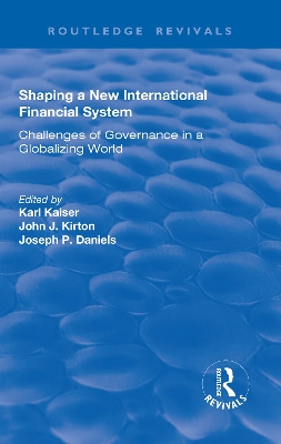 Book cover for Shaping a New International Financial System