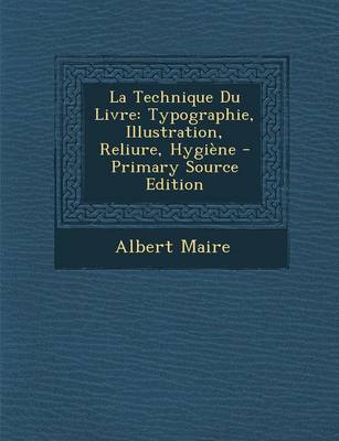 Book cover for La Technique Du Livre